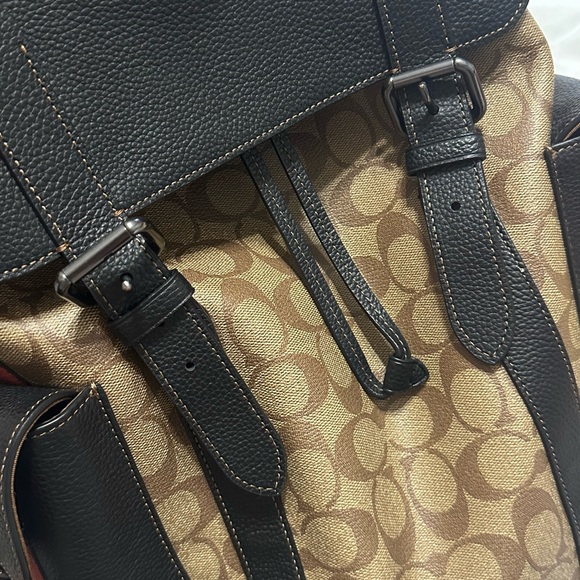 Hudson Backpack in signature canvas with varsity stripe - Picture 7 of 10